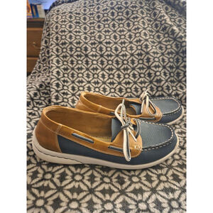 Women's Unbranded Blue & Brown‎ Loafers